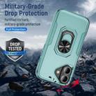 For iPhone 16 Plus Pioneer Armor Heavy Duty PC + TPU Phone Case with Holder(Green) - 2