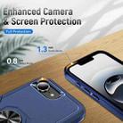 For iPhone 16e Pioneer Armor Heavy Duty PC + TPU Phone Case with Holder(Blue) - 3