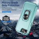 For iPhone 16e Pioneer Armor Heavy Duty PC + TPU Phone Case with Holder(Green) - 2