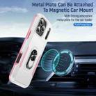 For iPhone 17 Pro Pioneer Armor Heavy Duty PC + TPU Phone Case with Holder(White+Pink) - 3