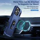 For iPhone 17 Pro Pioneer Armor Heavy Duty PC + TPU Phone Case with Holder(Blue) - 3