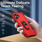 For iPhone 17 Pioneer Armor Heavy Duty PC + TPU Phone Case with Holder(Red+Black) - 2