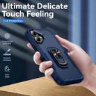 For iPhone 17 Pioneer Armor Heavy Duty PC + TPU Phone Case with Holder(Blue) - 2