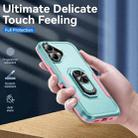 For iPhone 17 Pioneer Armor Heavy Duty PC + TPU Phone Case with Holder(Green+Pink) - 2