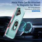 For iPhone 17 Pioneer Armor Heavy Duty PC + TPU Phone Case with Holder(Green+Pink) - 3