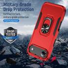 For iPhone 17 Air Pioneer Armor Heavy Duty PC + TPU Phone Case with Holder(Red+Black) - 2