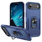For iPhone 17 Air Pioneer Armor Heavy Duty PC + TPU Phone Case with Holder(Blue) - 1