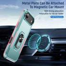 For iPhone 17 Air Pioneer Armor Heavy Duty PC + TPU Phone Case with Holder(Green+Pink) - 3