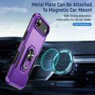 For iPhone 17 Air Pioneer Armor Heavy Duty PC + TPU Phone Case with Holder(Purple+Black) - 3