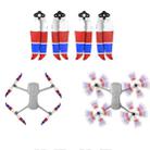 2 Pairs Sunnylife 7238F-3C For DJI Mavic Air 2 Double-sided Three-color Low Noise Quick-release Propellers(Red Blue White) - 1