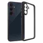 For Samsung Galaxy A36 5G Frosted TPU + Transparent PC Phone Case(Black) - 1