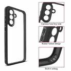 For Samsung Galaxy A36 5G Frosted TPU + Transparent PC Phone Case(Black) - 3