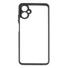 For Samsung Galaxy A06 5G Frosted TPU + Transparent PC Phone Case(Black) - 2