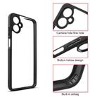 For Samsung Galaxy A06 5G Frosted TPU + Transparent PC Phone Case(Black) - 3