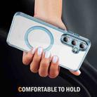 For Samsung Galaxy S24 5G Airbag Magsafe PC Hybrid TPU Phone Case(Clear Blue) - 3