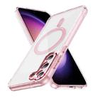 For Samsung Galaxy S23 5G Airbag Magsafe PC Hybrid TPU Phone Case(Clear Pink) - 1