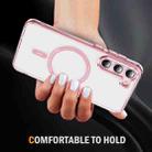 For Samsung Galaxy S23 5G Airbag Magsafe PC Hybrid TPU Phone Case(Clear Pink) - 3