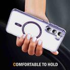 For Samsung Galaxy S23 5G Airbag Magsafe PC Hybrid TPU Phone Case(Clear Purple) - 3