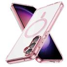 For Samsung Galaxy S23 FE 5G Airbag Magsafe PC Hybrid TPU Phone Case(Clear Pink) - 1