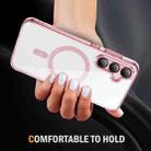 For Samsung Galaxy S23 FE 5G Airbag Magsafe PC Hybrid TPU Phone Case(Clear Pink) - 3