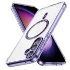 For Samsung Galaxy S23 FE 5G Airbag Magsafe PC Hybrid TPU Phone Case(Clear Purple) - 1