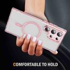 For Samsung Galaxy S23 Ultra 5G Airbag Magsafe PC Hybrid TPU Phone Case(Clear Pink) - 3