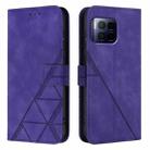 For T-Mobile REVVL 7 Pro 5G Crossbody 3D Embossed Flip Leather Phone Case(Purple) - 2