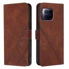 For T-Mobile REVVL 7 Pro 5G Crossbody 3D Embossed Flip Leather Phone Case(Brown) - 2