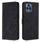 For T-Mobile REVVL 6 / 6x 5G Crossbody 3D Embossed Flip Leather Phone Case(Black) - 2