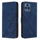 For T-Mobile REVVL 6 / 6x 5G Crossbody 3D Embossed Flip Leather Phone Case(Blue) - 2