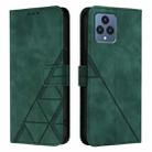 For T-Mobile REVVL 6 / 6x 5G Crossbody 3D Embossed Flip Leather Phone Case(Dark Green) - 2