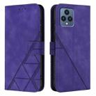 For T-Mobile REVVL 6 / 6x 5G Crossbody 3D Embossed Flip Leather Phone Case(Purple) - 2