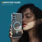 For Samsung Galaxy A55 5G Airbag Magsafe PC Hybrid TPU Phone Case(Clear Blue) - 2