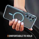 For Samsung Galaxy A55 5G Airbag Magsafe PC Hybrid TPU Phone Case(Clear Blue) - 3