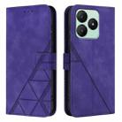 For Wiko T20 Crossbody 3D Embossed Flip Leather Phone Case(Purple) - 2