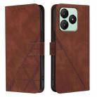 For Wiko T20 Crossbody 3D Embossed Flip Leather Phone Case(Brown) - 2