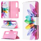 For OPPO Find X2 Pro Colored Drawing Pattern Horizontal Flip Leather Case with Holder & Card Slots & Wallet(Sun Flower) - 1