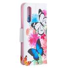 For OPPO Find X2 Neo Colored Drawing Pattern Horizontal Flip Leather Case with Holder & Card Slots & Wallet(Butterflies) - 3