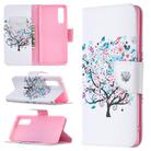 For OPPO Find X2 Neo Colored Drawing Pattern Horizontal Flip Leather Case with Holder & Card Slots & Wallet(Tree) - 1