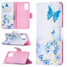 For Samsung Galaxy Note 20 Colored Drawing Pattern Horizontal Flip Leather Case with Holder & Card Slots & Wallet(Butterfly Love) - 1