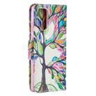 For Samsung Galaxy Note 20 Colored Drawing Pattern Horizontal Flip Leather Case with Holder & Card Slots & Wallet(Tree of Life) - 3