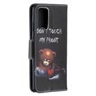 For Samsung Galaxy Note 20 Colored Drawing Pattern Horizontal Flip Leather Case with Holder & Card Slots & Wallet(Bear) - 3