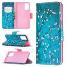 For Samsung Galaxy Note 20 Colored Drawing Pattern Horizontal Flip Leather Case with Holder & Card Slots & Wallet(Plum Blossom) - 1