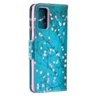 For Samsung Galaxy Note 20 Colored Drawing Pattern Horizontal Flip Leather Case with Holder & Card Slots & Wallet(Plum Blossom) - 2