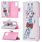 For Samsung Galaxy Note 20 Colored Drawing Pattern Horizontal Flip Leather Case with Holder & Card Slots & Wallet(Deer) - 1