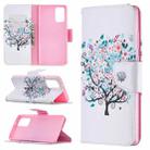 For Samsung Galaxy Note 20 Colored Drawing Pattern Horizontal Flip Leather Case with Holder & Card Slots & Wallet(Tree) - 1