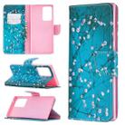 For Samsung Galaxy Note 20 Ultra Colored Drawing Pattern Horizontal Flip Leather Case with Holder & Card Slots & Wallet(Plum Blossom) - 1