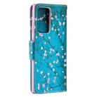 For Samsung Galaxy Note 20 Ultra Colored Drawing Pattern Horizontal Flip Leather Case with Holder & Card Slots & Wallet(Plum Blossom) - 2