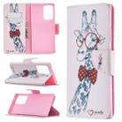 For Samsung Galaxy Note 20 Ultra Colored Drawing Pattern Horizontal Flip Leather Case with Holder & Card Slots & Wallet(Deer) - 1