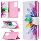 For Samsung Galaxy Note 20 Ultra Colored Drawing Pattern Horizontal Flip Leather Case with Holder & Card Slots & Wallet(Sun Flower) - 1